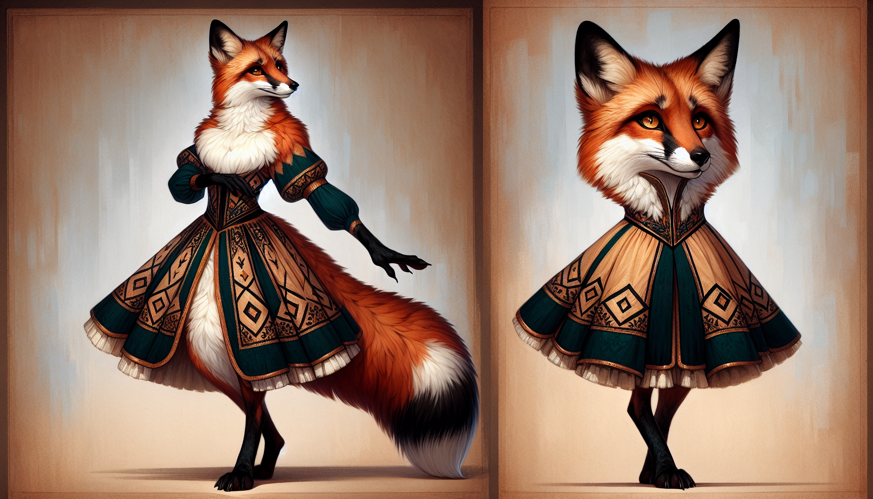 Foxyana in a lively Kolomyika circle dance at an outdoor Carpathian meadow