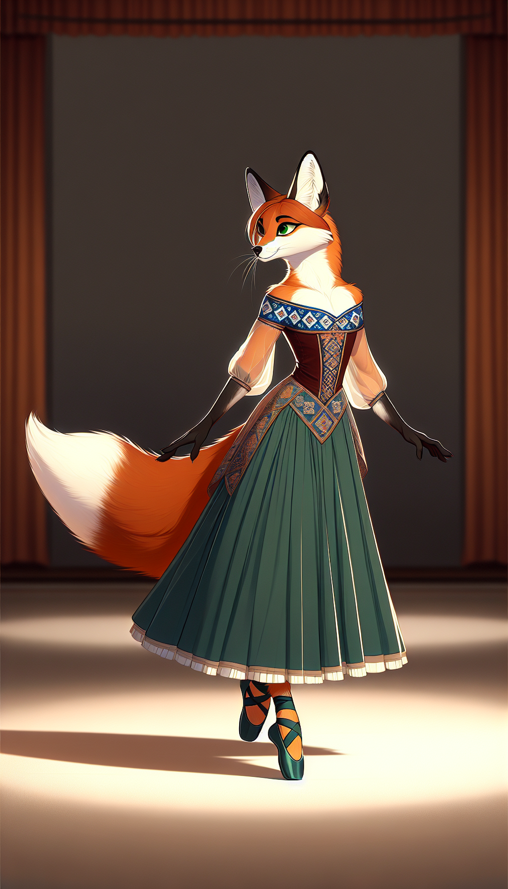 Foxyana at the opening of her Lviv Opera performance — composed, expectant