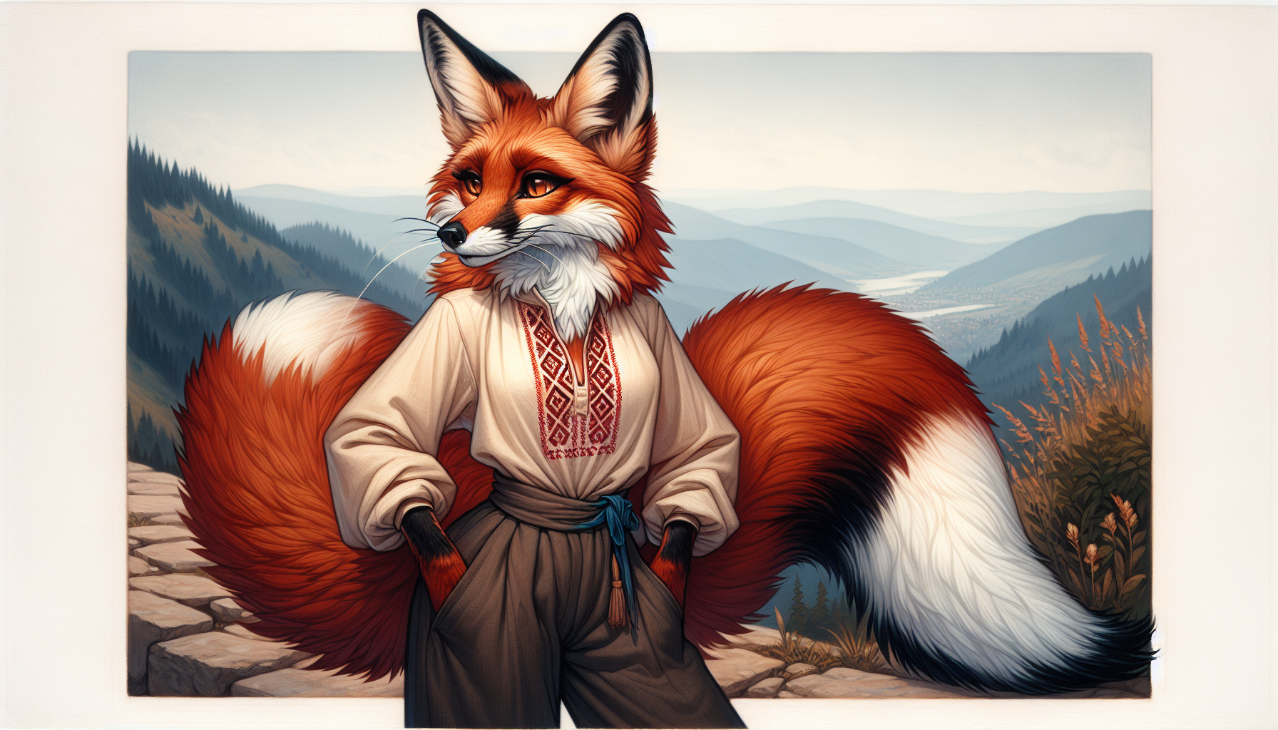 Morning mist settling over the Carpathian highlands