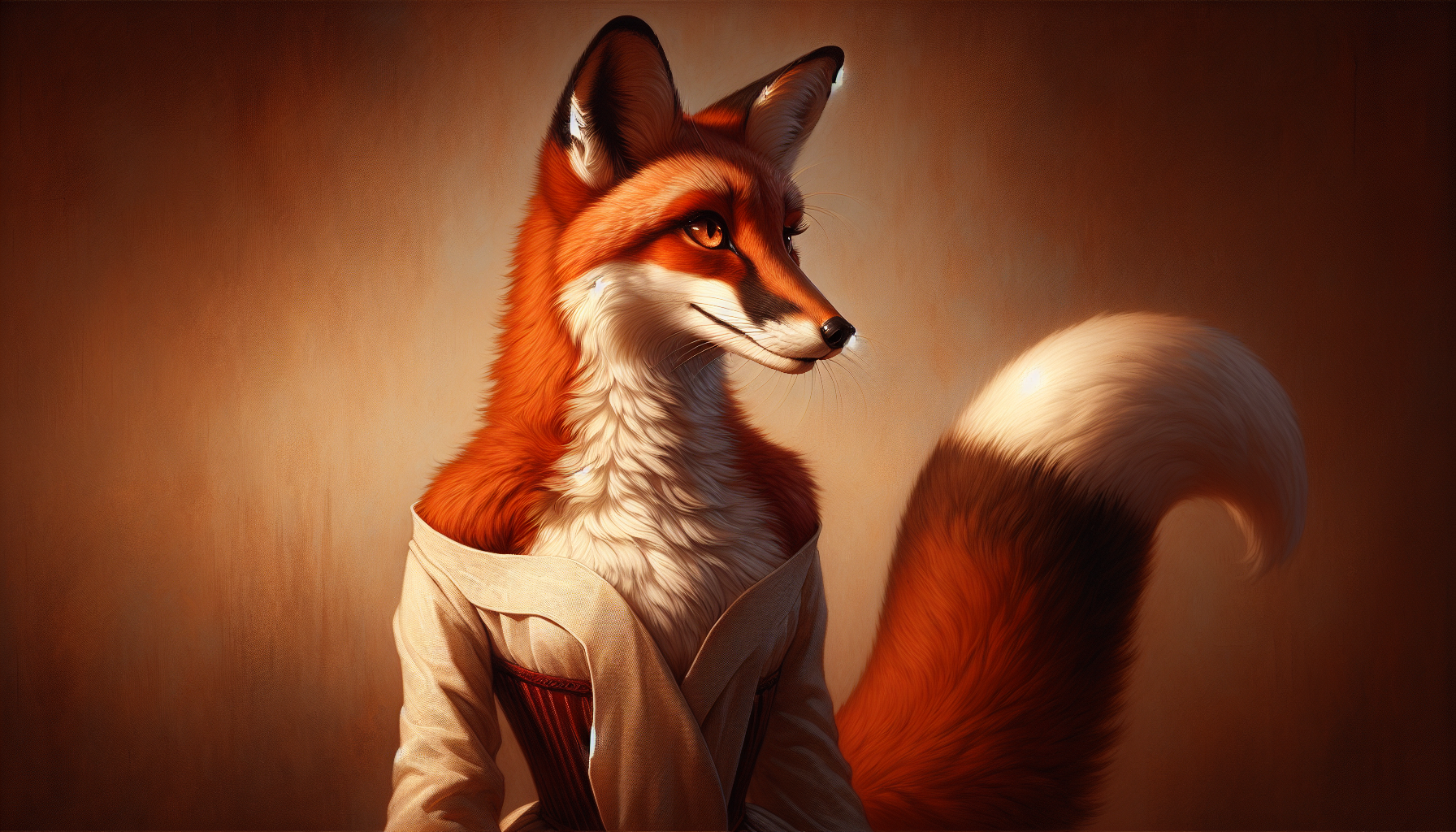 Foxyana reading Ukrainian poetry in a library in afternoon light